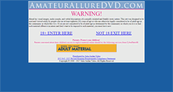 Desktop Screenshot of amateuralluredvd.com